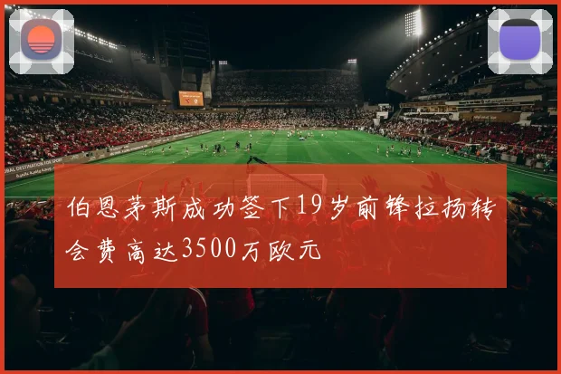 伯恩茅斯成功签下19岁前锋拉扬转会费高达3500万欧元